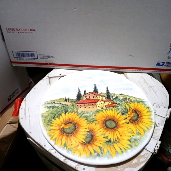 🌴💐SUR LA TABLE DESIGNER TRIVET💐🎋🇮🇹 ITALIAN VINTAGE ART PLATE. 🇮🇹 - Picture 1 of 8
